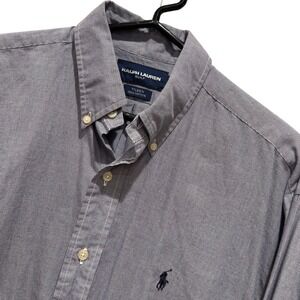 Ralph Lauren Golf Tilden‎ Button Down Shirt Men's M Micro-Check Polo Player Logo
